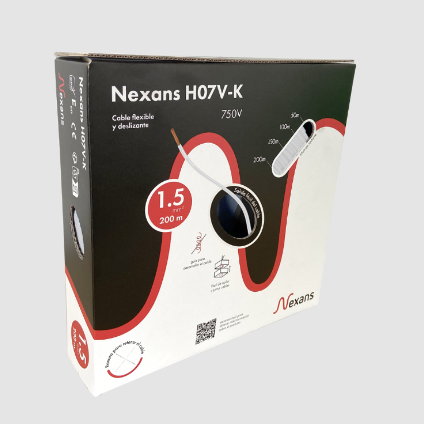 Nexans H07V-K Easybox 1x1.5 White 200m