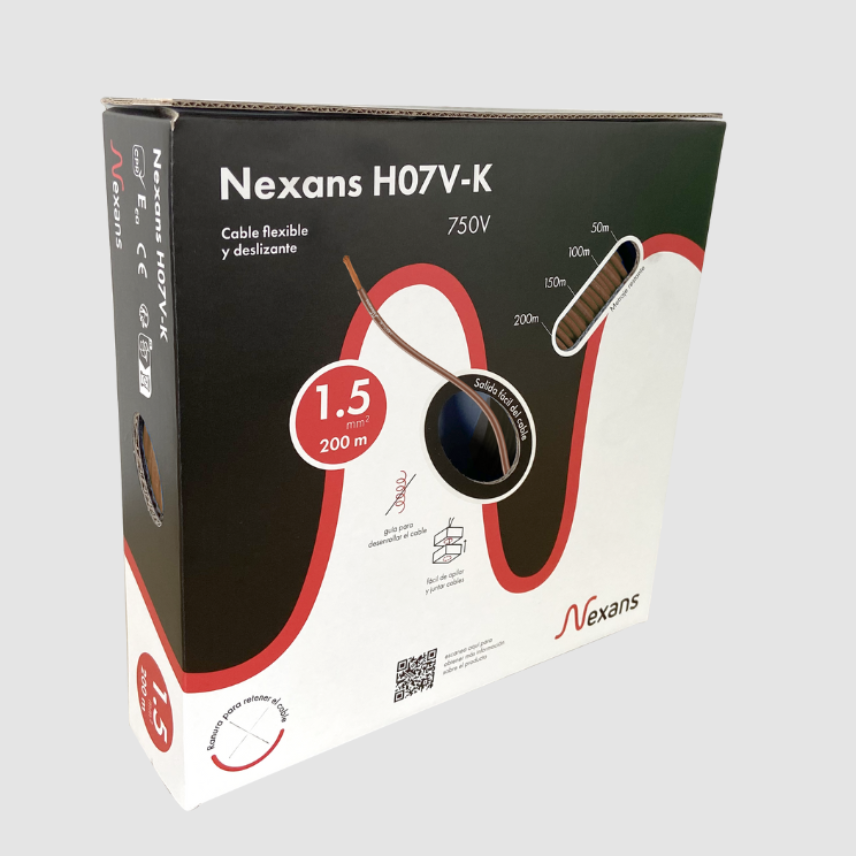 Nexans H07V-K Easybox 1x1.5 Marron 200m