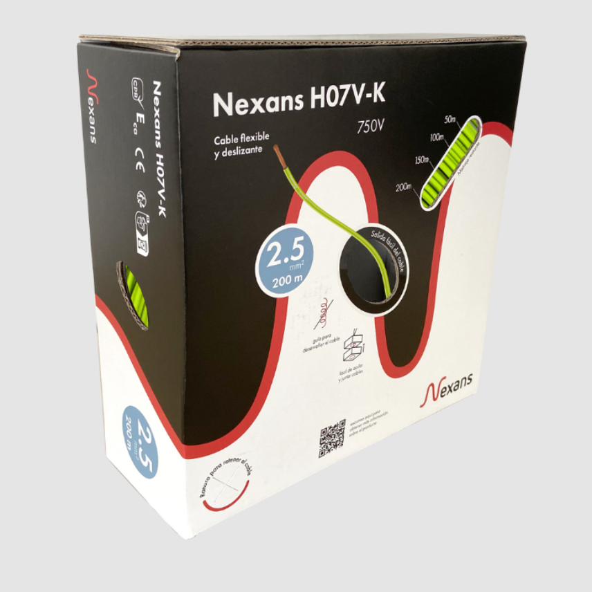 Nexans H07V-K Easybox 1G2.5 Green-Yellow 200m