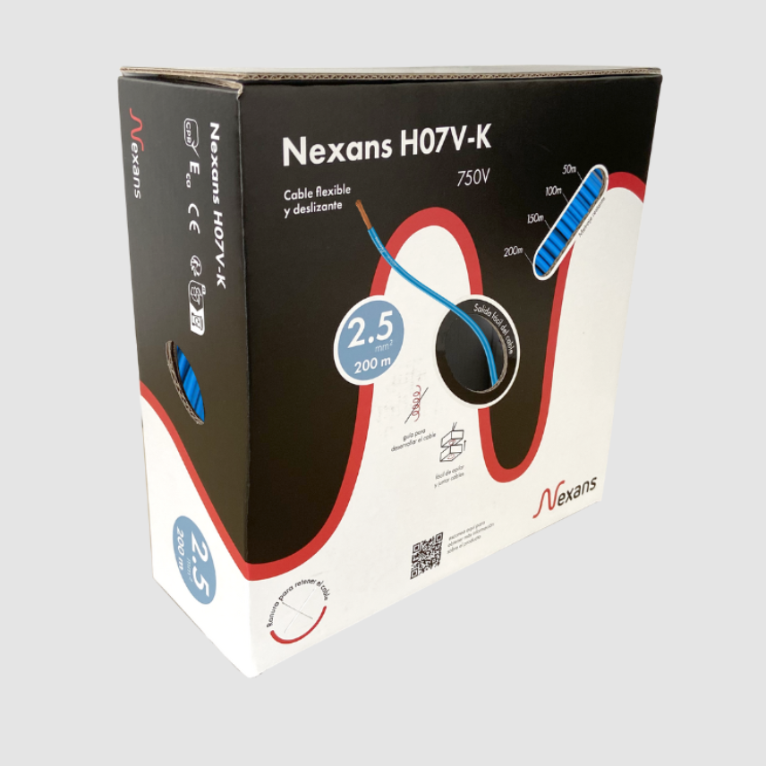 Nexans H07V-K Easybox 1x2.5 Azul 200m