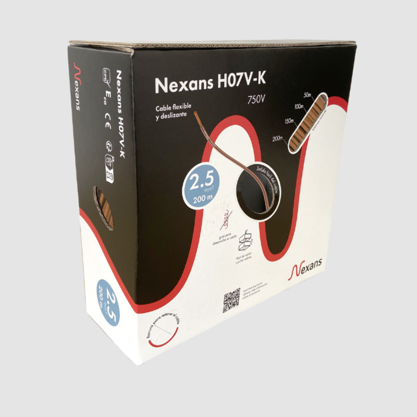 Nexans H07V-K Easybox 1x2.5 Marron 200m