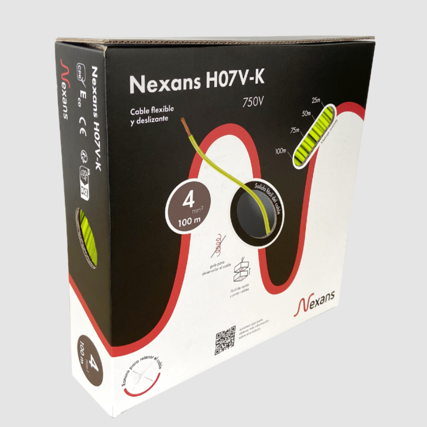 Nexans H07V-K Easybox 1G4 Green-Yellow 100m