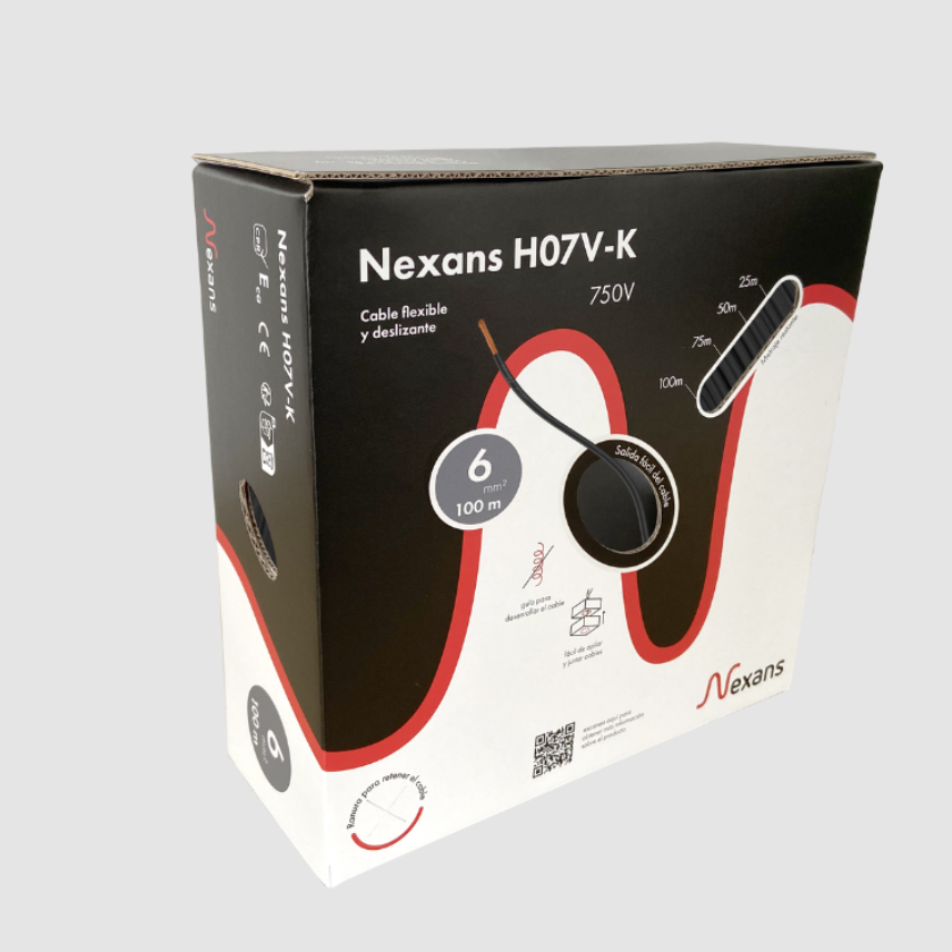 Nexans H07V-K Easybox 1x6 Black 100m