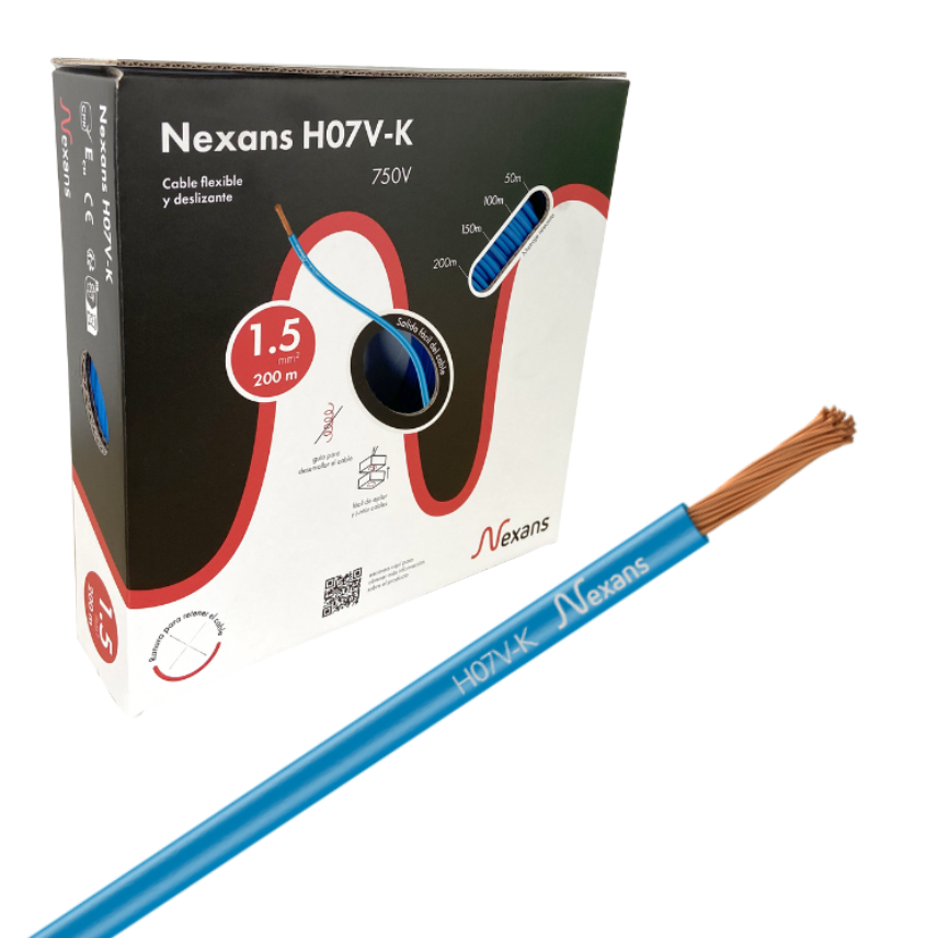 Nexans H07V-K Easybox 1x1.5 Blue 200m