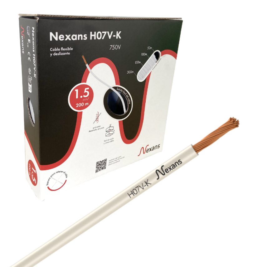 Nexans H07V-K Easybox 1x1.5 White 200m