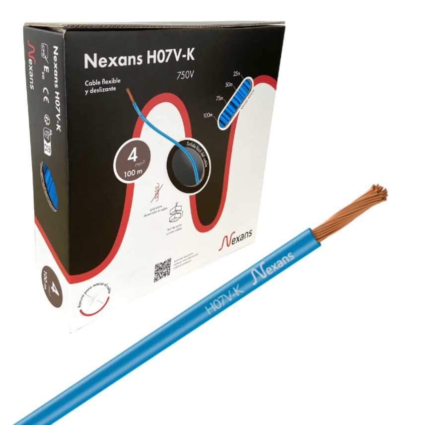 Nexans H07V-K Easybox 1x4 Azul 100m