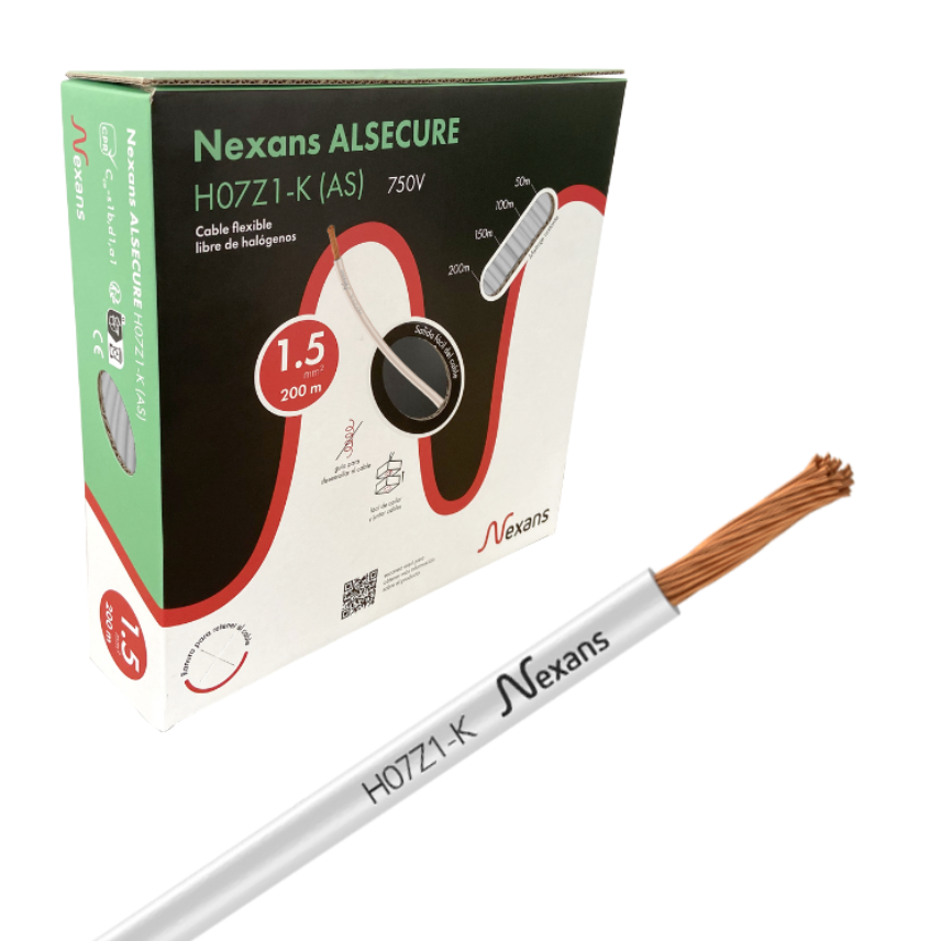 Nexans H07Z1-K Easybox 1x1.5 Blanco 200m